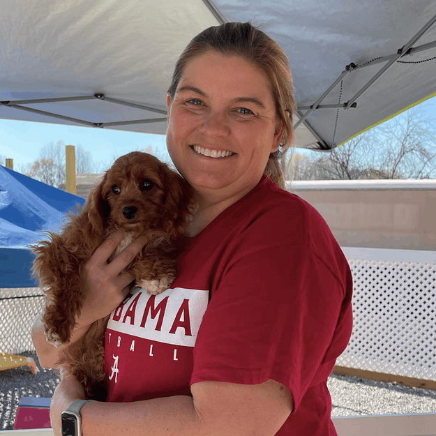 Familia feliz con Lola